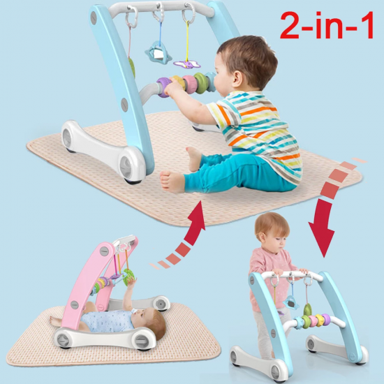 67IPET Baby walkers Pull Wagon for Kid sit to Stand Learning Walker 2-in-1 Activity Push Walker for Infant/Child