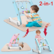 67IPET Baby walkers Pull Wagon for Kid sit to Stand Learning Walker 2-in-1 Activity Push Walker for Infant/Child