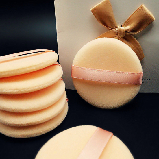 7 code 10pcs Professional Round Shape Facial Face Body Powder Foundation Puff Portable Soft Cosmetic Puff Makeup Foundation Sponge Lot