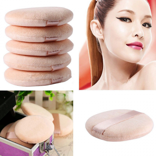7 code 10pcs Professional Round Shape Facial Face Body Powder Foundation Puff Portable Soft Cosmetic Puff Makeup Foundation Sponge Lot