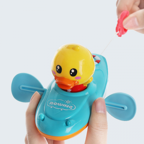 A XINAO TOYS 1PCS Cartoon Toy boats  Animal Pull Duck Classic Baby Water Toy Infant Early Education Bathroom Beach Toys for Children