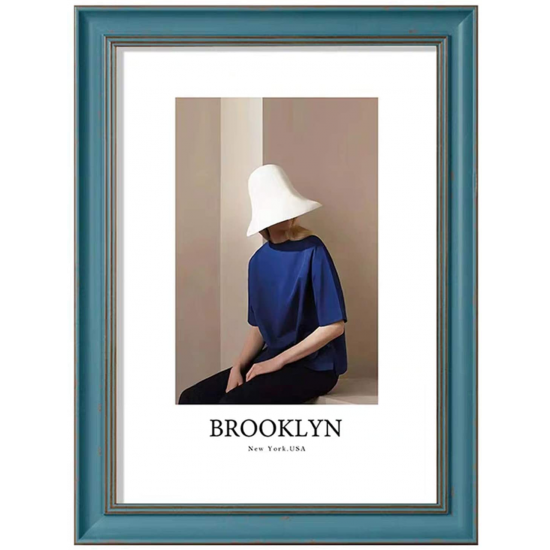 AEIOUO Picture Frame Photo Display for Tabletop Display Wall Mount Solid Wood High Definition Glass Photo Frame 4x6