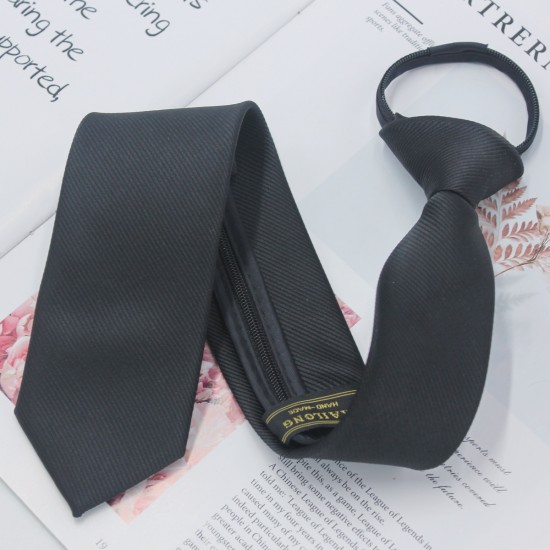 AMBRIDAL Men's Solid Color Tie 2.5 inch Slim Neckties