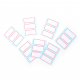 Aoder 120 Sheets Blank Stickers 34*73mm Self Adhesive Label Blank Note Label Bar Sticky White Writable Name Stickers