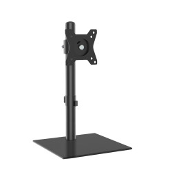 Computer Monitor Arms, Adjustable Single Monitor Mount with 45° Tilt, Compatible with 13-27 Inch TV & Computer Screens, 8kg Capacity, Black