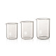 Borosilicate Glass Beaker Set,Heat Safe & Acid Resistant Lab Glassware,3 Sizes (250ml, 500ml, 1000ml) with Clear Graduations for Chemistry & Science Supplies