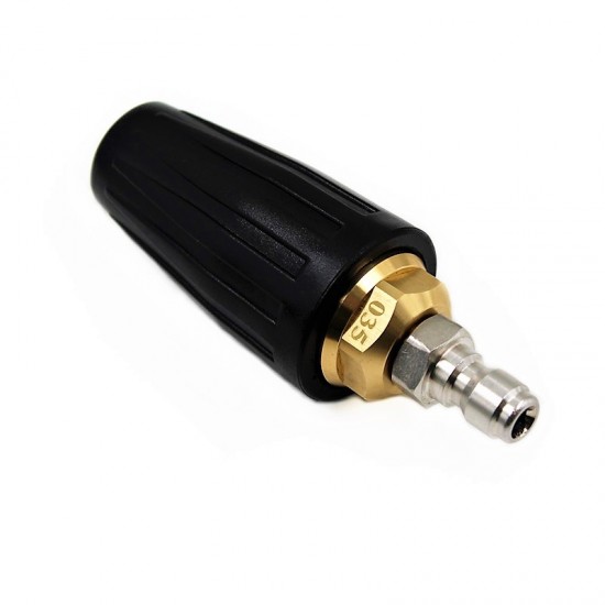 ZCHCY 360 Rotating Turbo Nozzle Sprayer With 1/4" Quick Connect 4350 PSI High Pressure Washer Cleaner Accessories Brass
