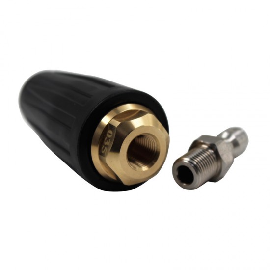 ZCHCY 360 Rotating Turbo Nozzle Sprayer With 1/4" Quick Connect 4350 PSI High Pressure Washer Cleaner Accessories Brass